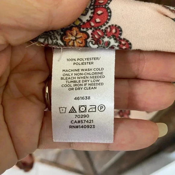 LOFT Small Pink Paisley Peplum Blouse Top - Picture 6 of 6